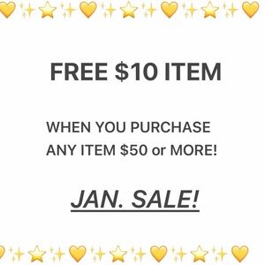 Free $10 Item! ONLY January!